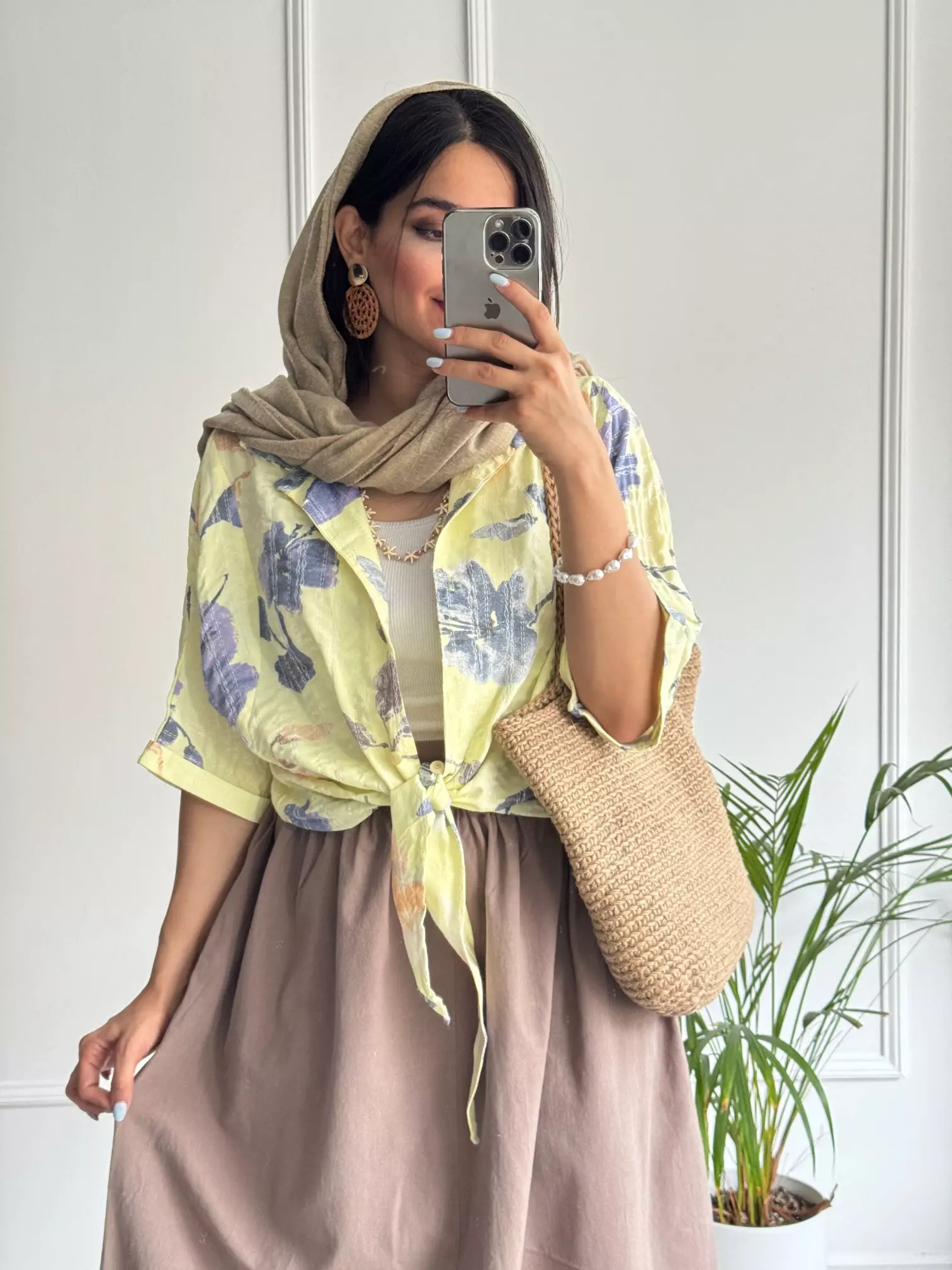 شومیز گره ای گندم